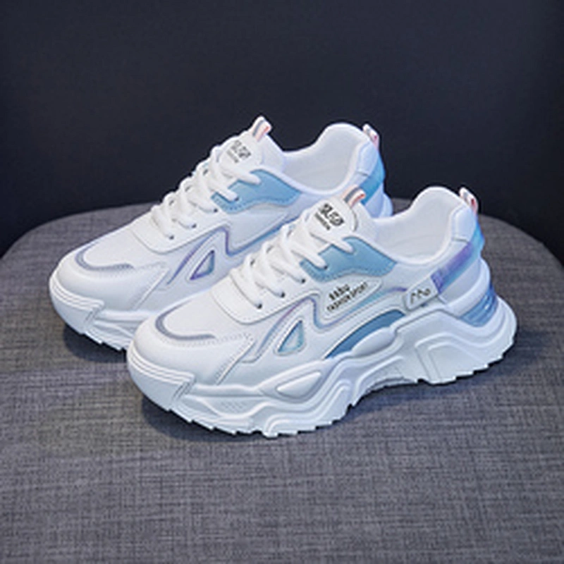 Women Chunky Platform Dad Sneakers Casual Lace Up Walking Shoes