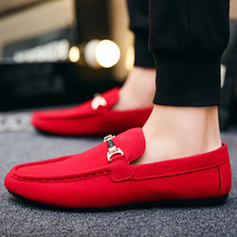 Factory customize Cheap Price Men Canvas Slip-On Loafers driving moccasin Shoes