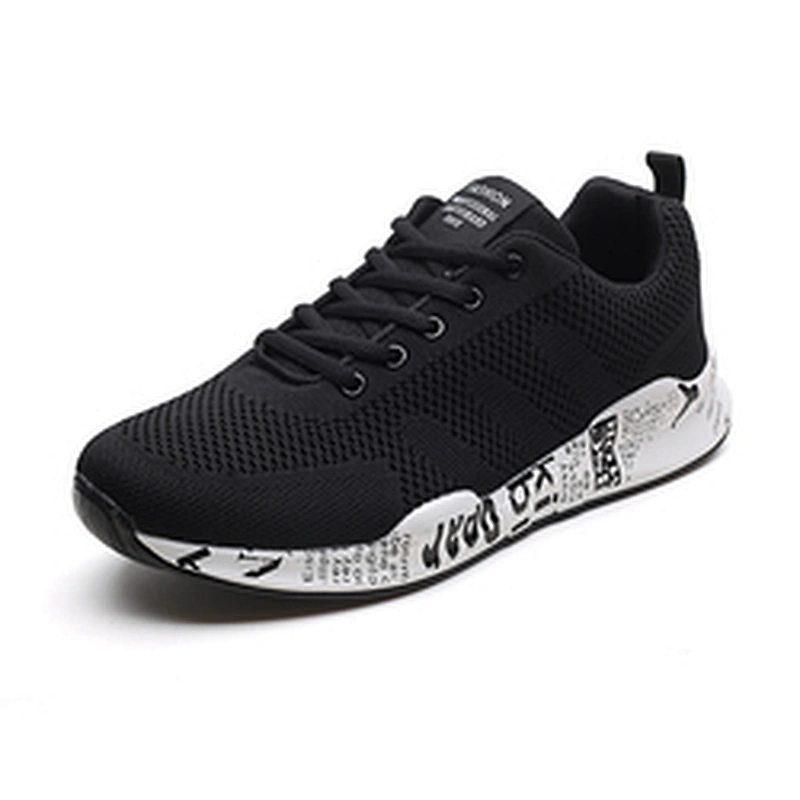 New Style Fashion Outdoor Walking Sneaker knitted Men Casual Sports Shoes