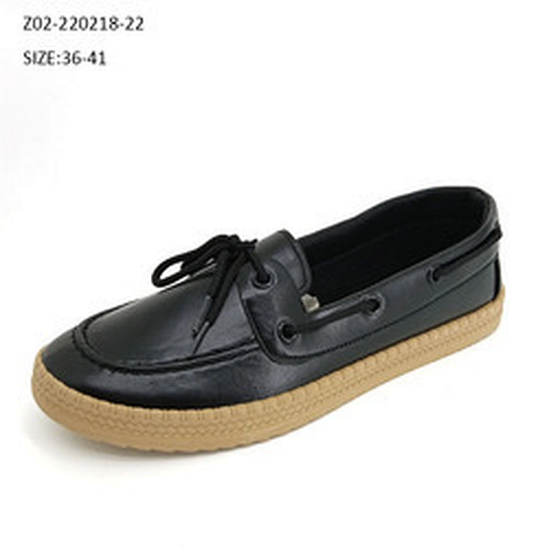 New arrival Trend Design PU leather Women slip on walking Shoes Ladies lazy loafers Causal Shoes