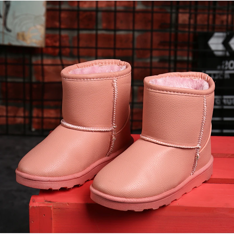 Children Winter Warm Shoes Kids Short Snow Boots