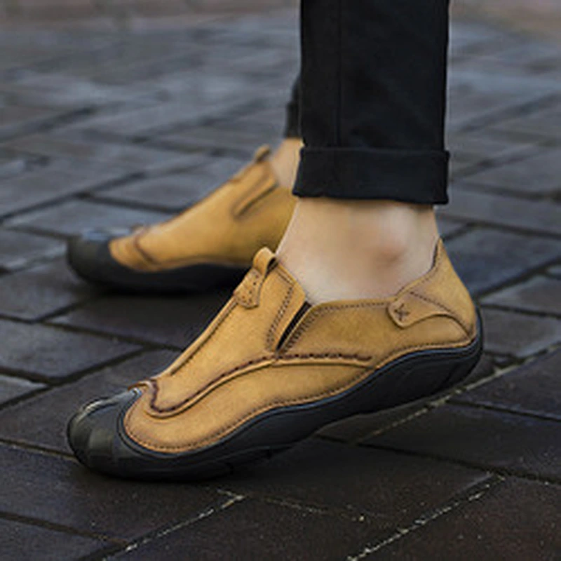Outdoor Slip on Loafers Men Casual Handmade Shoes