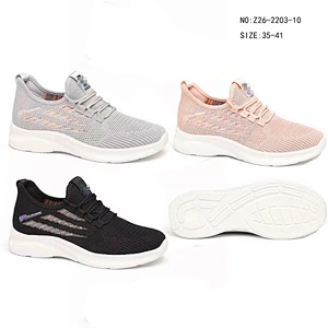 New Trend design ladies casual shoes women sneakers breathable running fly knit sports shoes