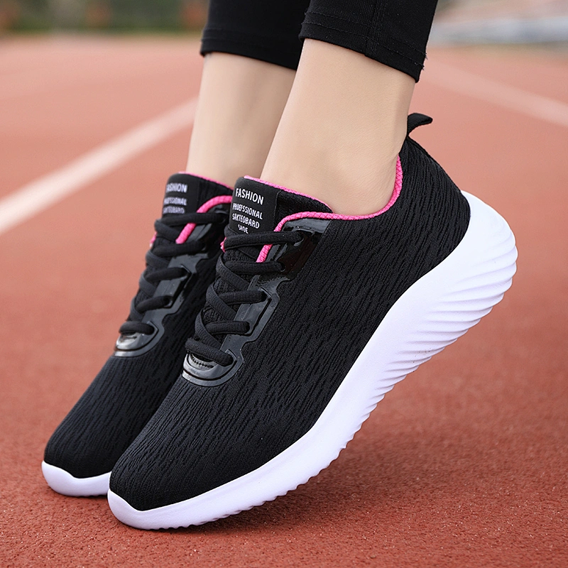 Fashion design walking outdoor breathable lady sports shoes women casual sneakers shoes