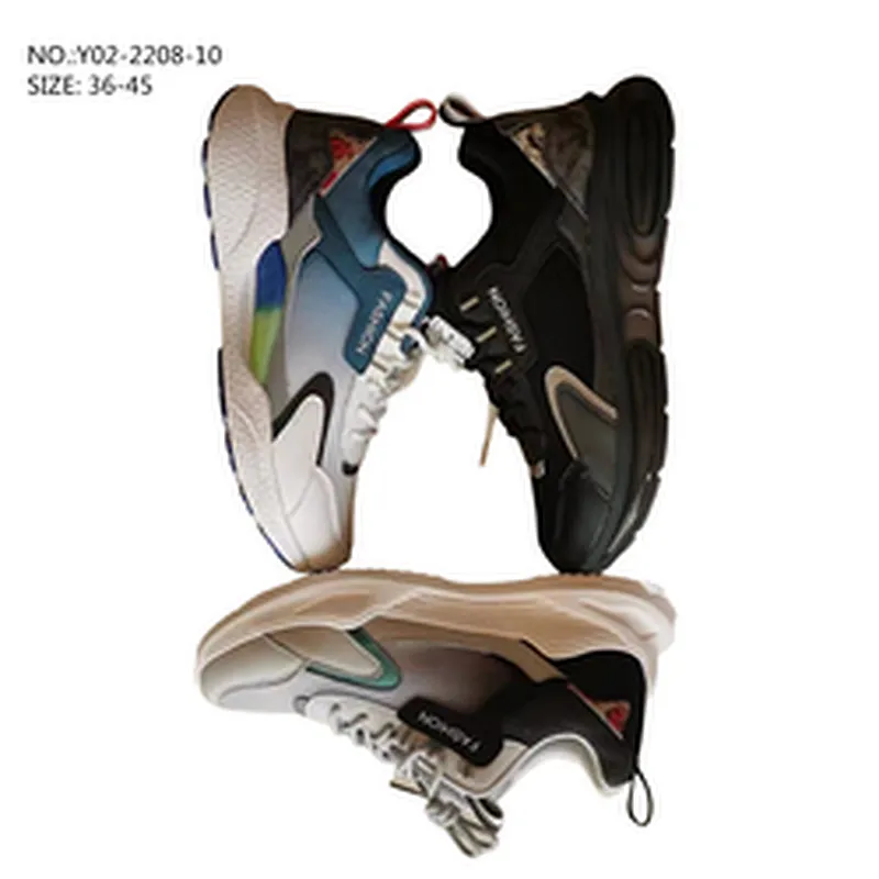 New Custom Breathable Men Walking Style Sports Fly knit Casual Tennis Sneaker Shoes