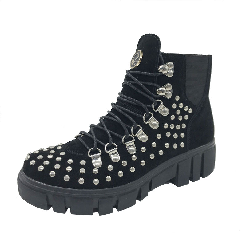 New  high quality  MID High Ladies Leather  suede Boots winter boots