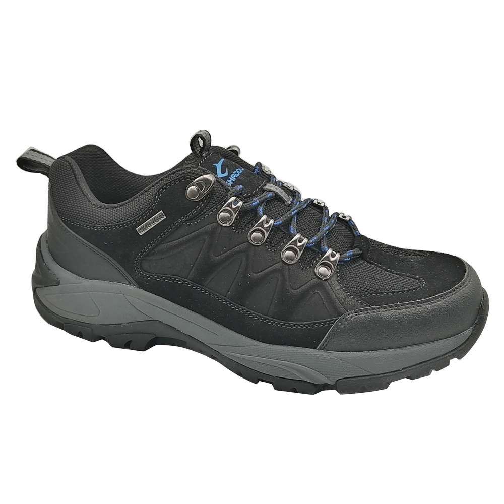 High quality outdoor men leather safety waterproof climbing sports trekking trainers hiking shoes