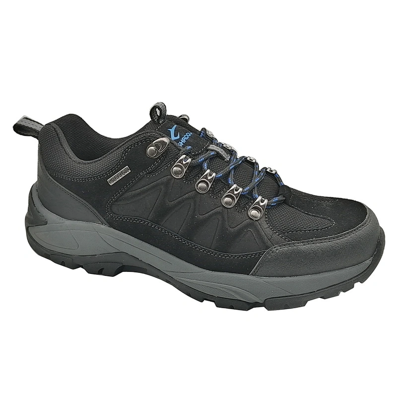 High quality outdoor men leather safety waterproof climbing sports trekking trainers hiking shoes