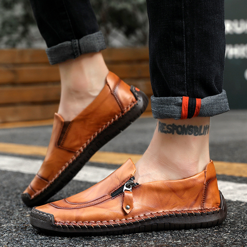 Work Casual Dress Shoes Men Genuine Leather Shoes