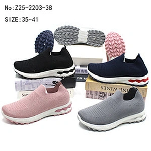 Injection New Arrivals Cheap Fashion Ladies Slip on Walking Gym Sneakers Women Sports Casual Shoes
