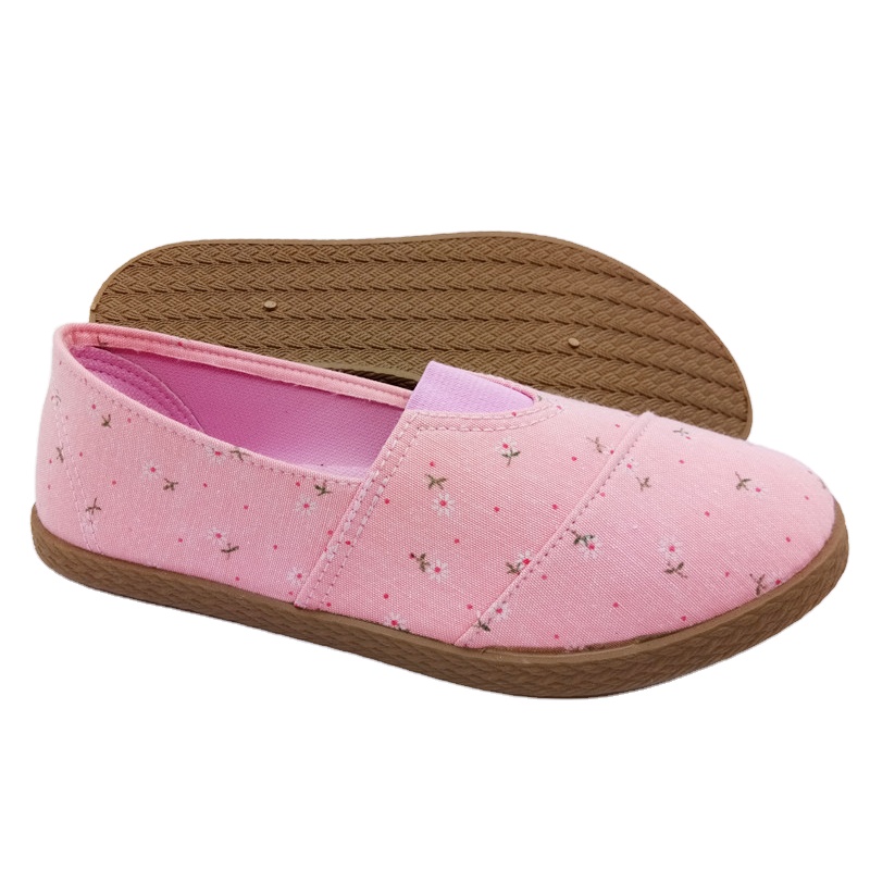 Factory cheap New Style Factory custom Women loafers Injection Flat Canvas Casual Shoes
