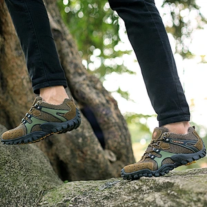 Outdoor Sport Shoes Men Trekking Hiking Shoes Plus Size