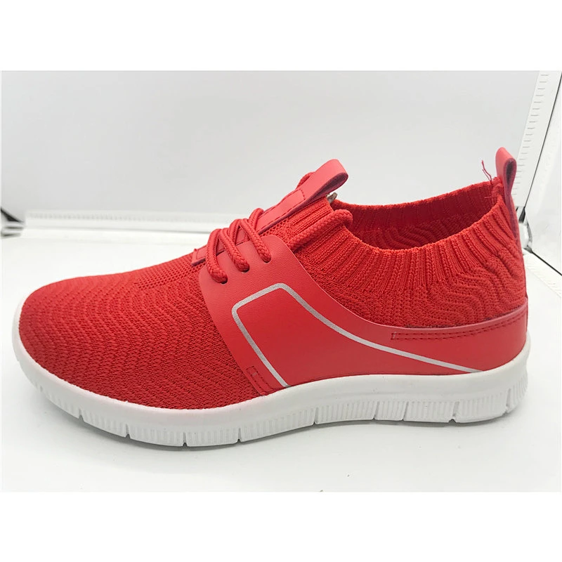 Fly weave Custom Women Injection Casual Sport Sneaker Shoes Casual shoe  walking style shoes