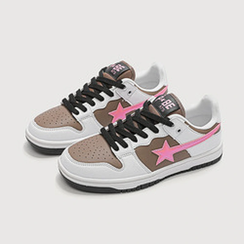 New star design women's all-match retro flat casual shoes couples fashion sports shoes