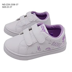 New Custom Magic Tape Children Injection Casual Shoes flat School skateboard Shoes