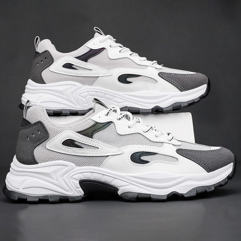 Men Casual Fashion Chunky Sneakers Lace Up Sport Walking Shoes