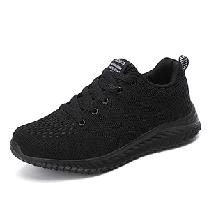 New fashion design breathable women walking sports shoes lady fashion sneaker running shoes