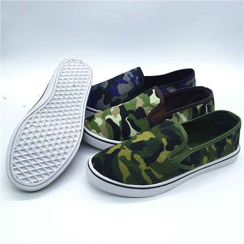 Customized Lady Injection Flats Women Casual Canvas Shoes