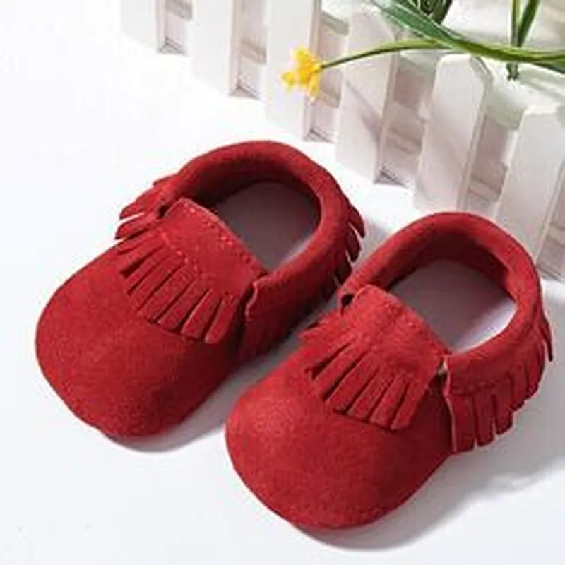 New Style  Kids Soft Cow Leather Casual Baby Shoes