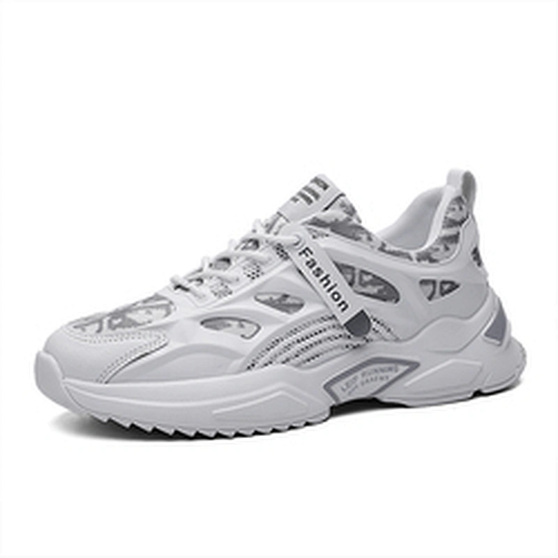 Breathable Fashion Men Lace up Casual Running Shoes Athletic Sneakers