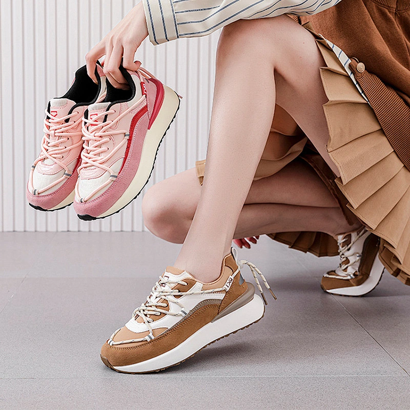 New versatile Korean version sneaker women's Dad shoes platform sports casual shoes