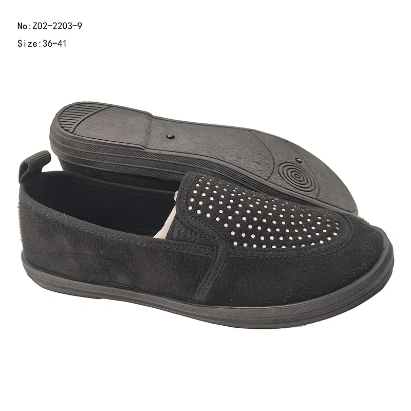 New injection fashion Women Causal loafers shoes walking Style Slip-on ladies lazy Canvas Shoes