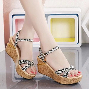 Summer new style women's casual sandals thick-soled leather shoes sandals