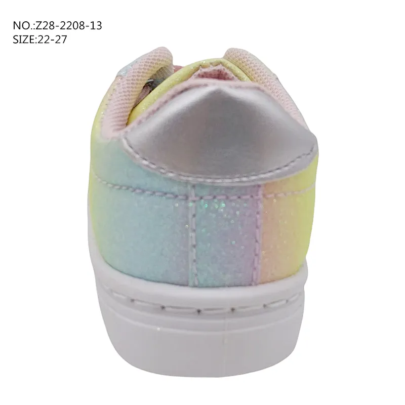 Hot Sale Lace up Children Casual Injection School Shoes Custom Flat Sports board Shoes