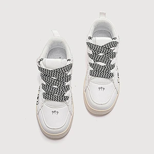 New letter design women retro sneaker shoes all-match training couple casual flat board shoes