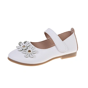 Girls Round Toe Strap Kids Party dress leather Princess Shoes