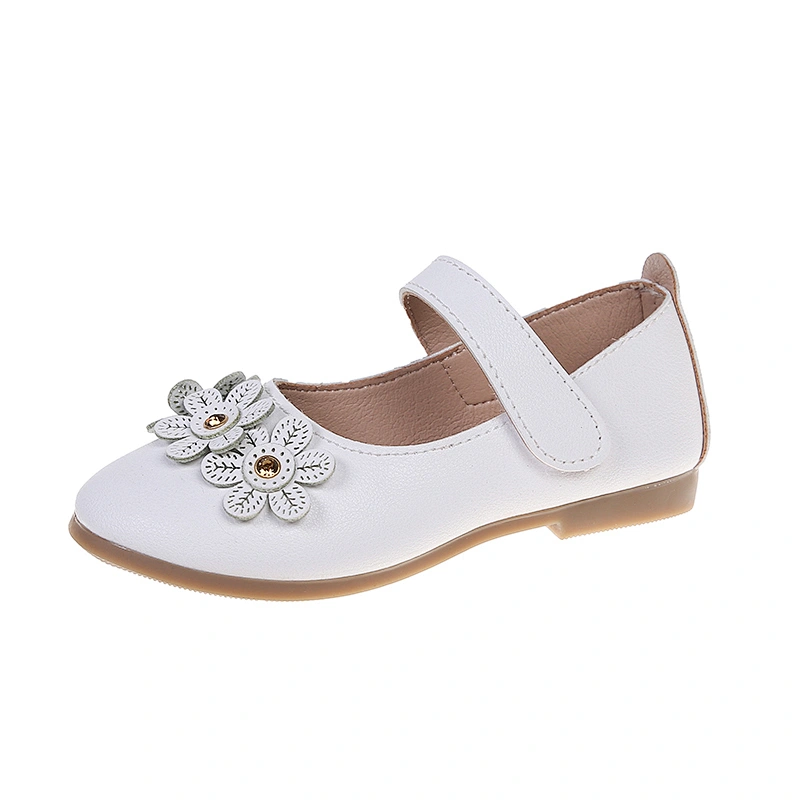 Girls Round Toe Strap Kids Party dress leather Princess Shoes