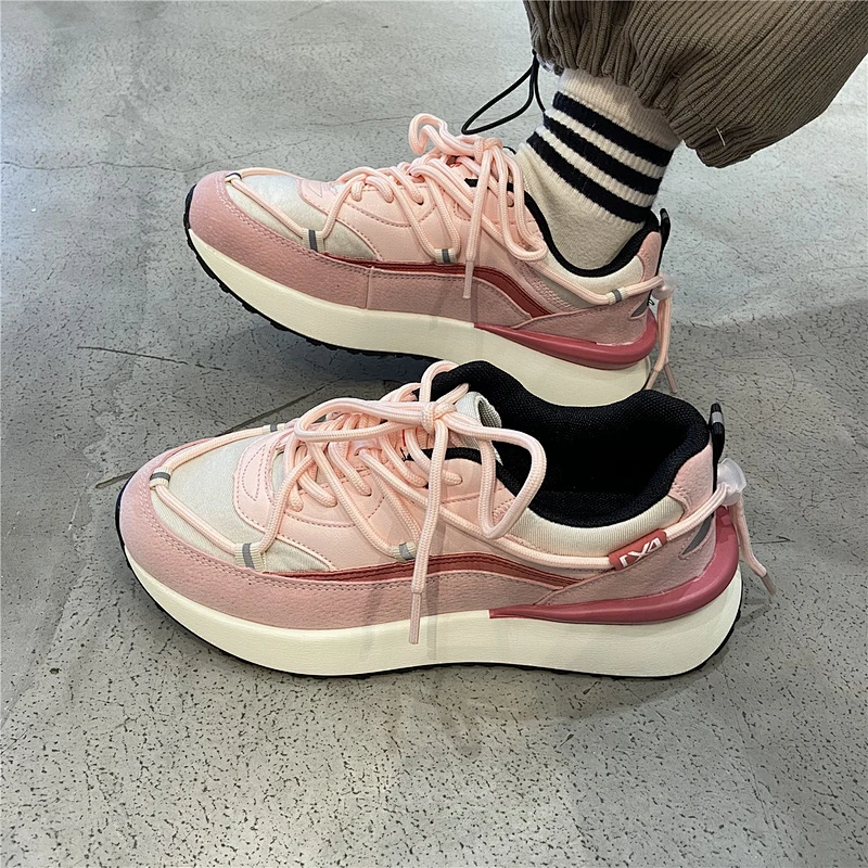 New versatile Korean version sneaker women's Dad shoes platform sports casual shoes