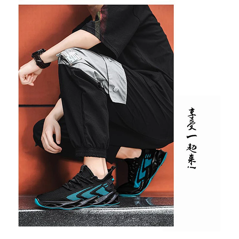 Men Casual Athletic Shoes Mesh Blade Running Walking Sneaker