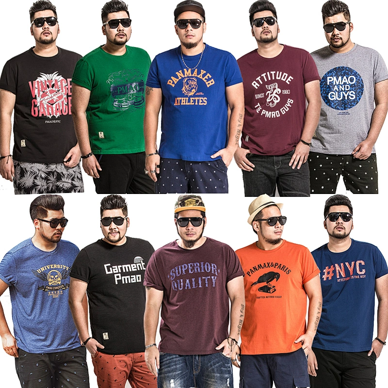 Mix color mix style big size  men cloths short-sleeved T-shirt stock  for wholesale