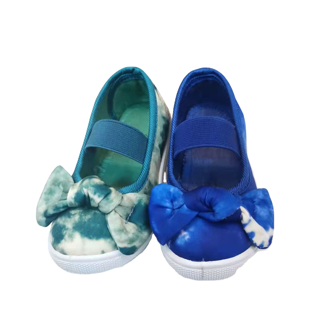 New Bowknot Injection Kids Dance Canvas Slip on Shoes Girls Fashion Casual Children Shoes