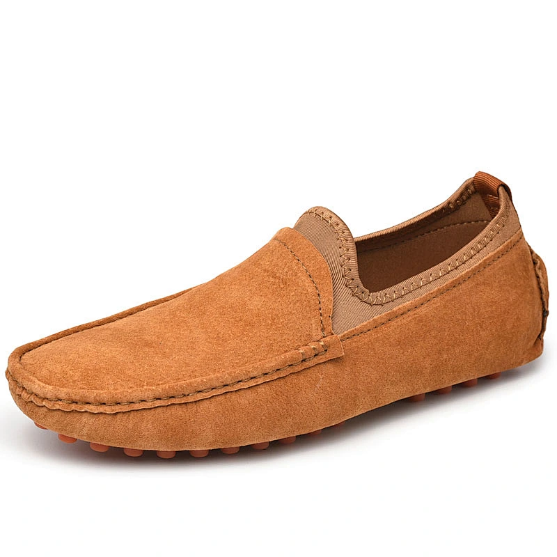 Large Size Men Slip on Casual Driving Loafers Business Dress Leather Shoes