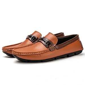 Men leather shoes Men Loafers driving shoes Casual dress Shoes