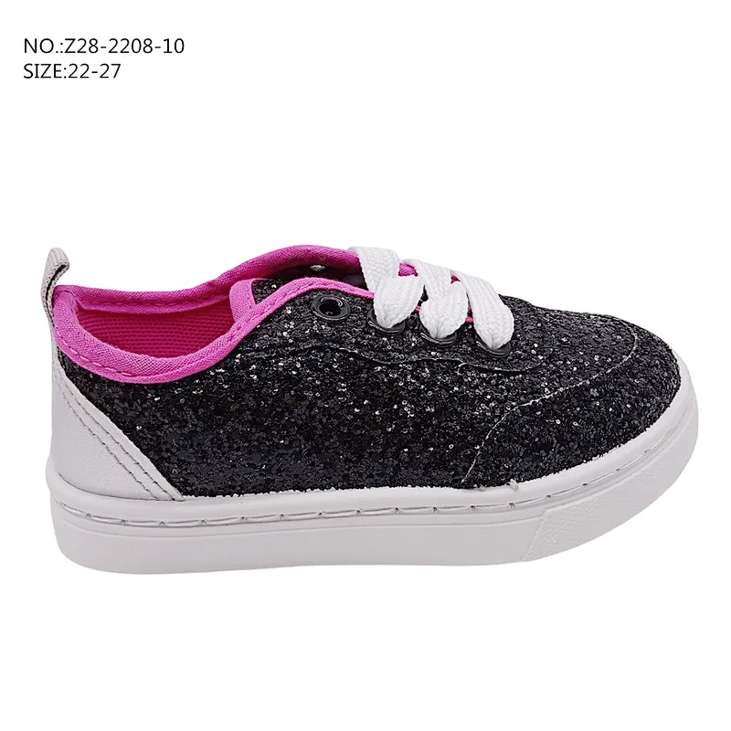 Hot Selling Injection Children Lace up Casual Shoes Flat Custom Sports School skateboard Shoes