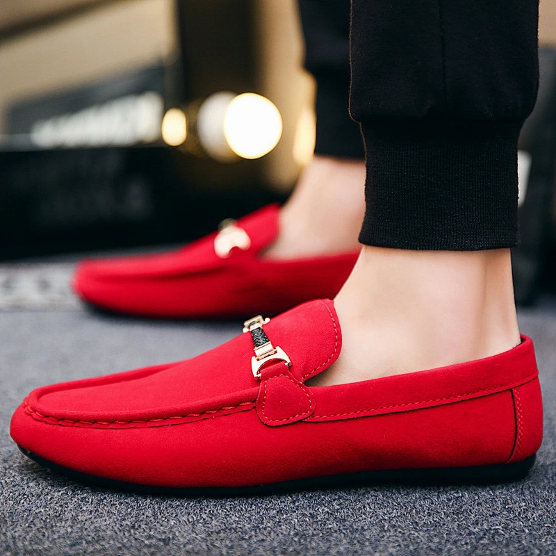 Factory customize Cheap Price Men Canvas Slip-On Loafers driving moccasin Shoes
