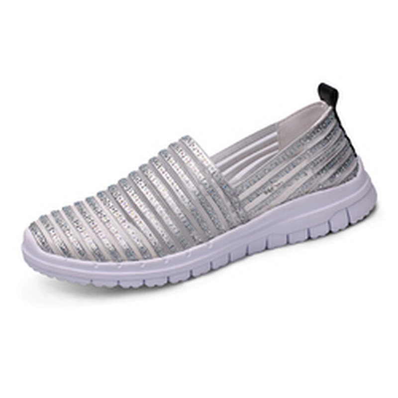 New Arrival Fashion Women Mesh Slip on Loafers Casual Sports Shoes walking style shoes