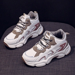 Women Platform Lace up Sneakers Ladies Casual Walking Chunky Dad Shoes