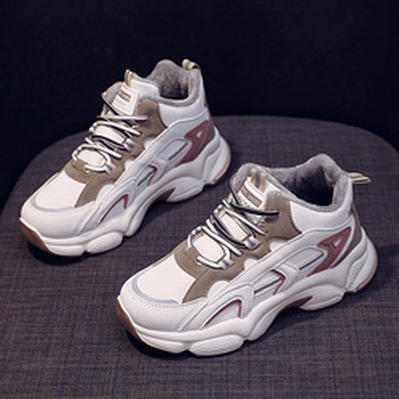Women Platform Lace up Sneakers Ladies Casual Walking Chunky Dad Shoes