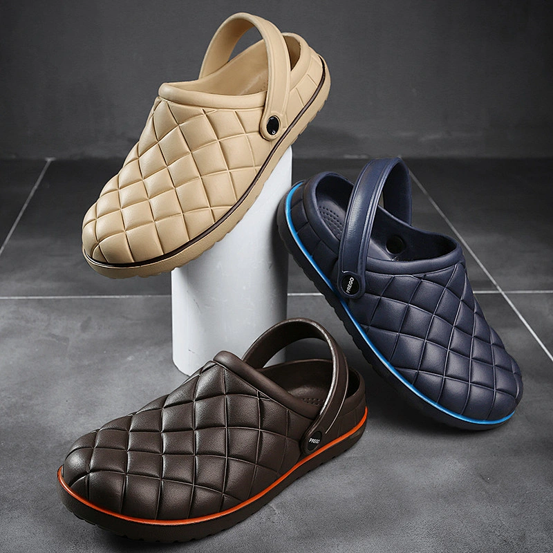 New Summer Couples Waterproof Beach Sandals Topless Slippers EVA Garden Shoes