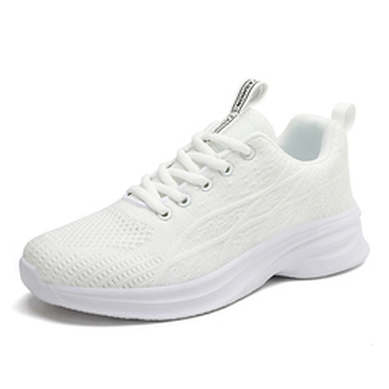 New style lightweight ladies fashion fly knitted casual sneakers shoes women walking style sports shoes