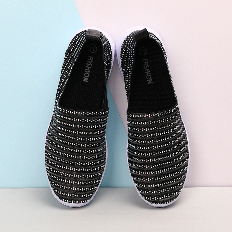 New Arrival Fashion Women Mesh Slip on Loafers Casual Sports Shoes walking style shoes