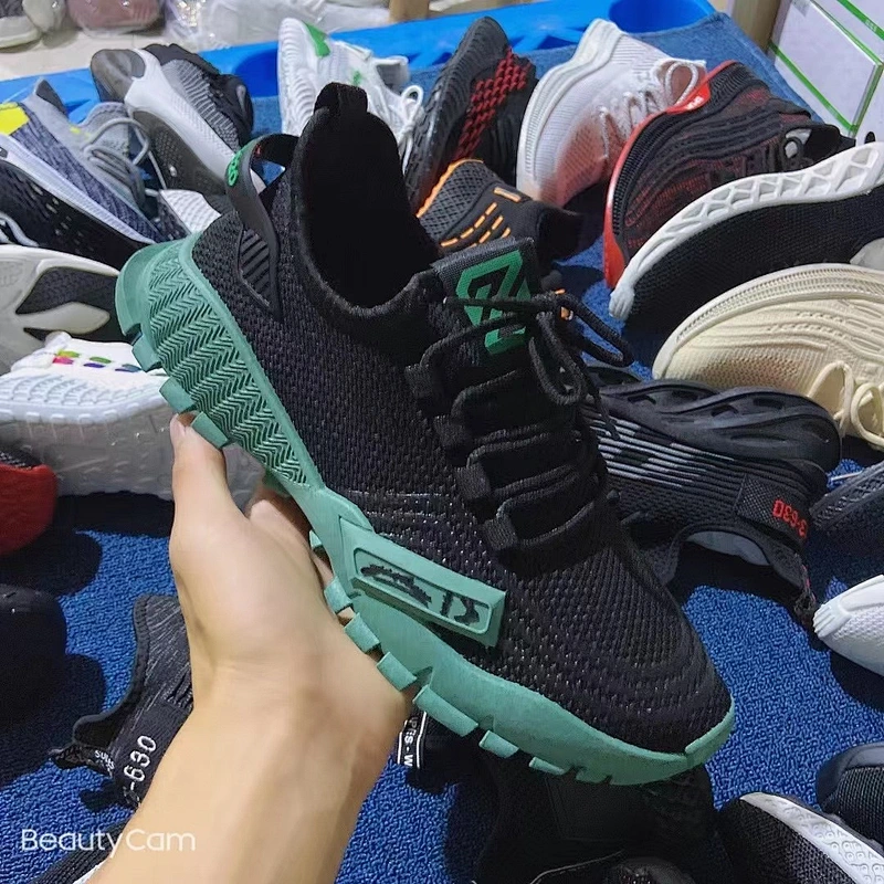 Men's Athletic Breathable Non Slip Gym Sneakers Running Walking Casual Stock Shoes shoe stock lots