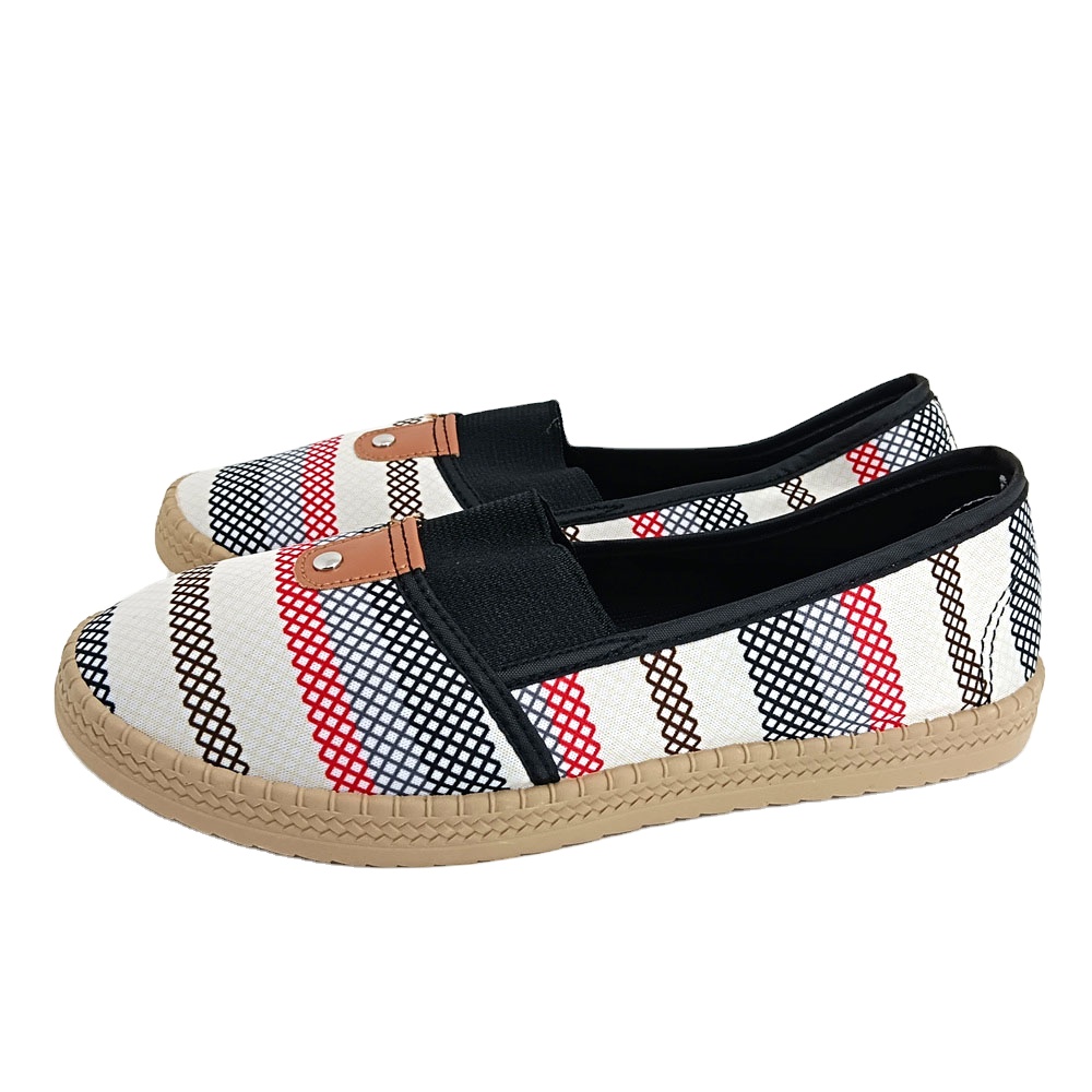 New style cheap women slip on canvas shoes breathable ladies walking casual shoes