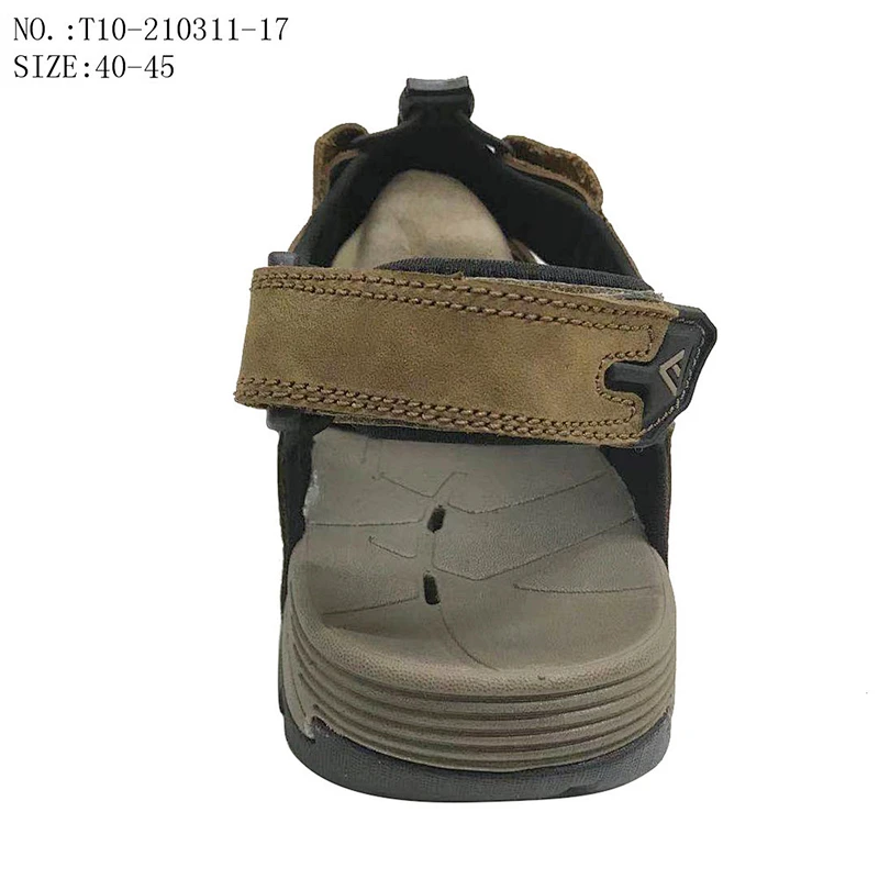 Hot sale High Quality Men Outdoor Beach Slippers Leather Sandals for Summer