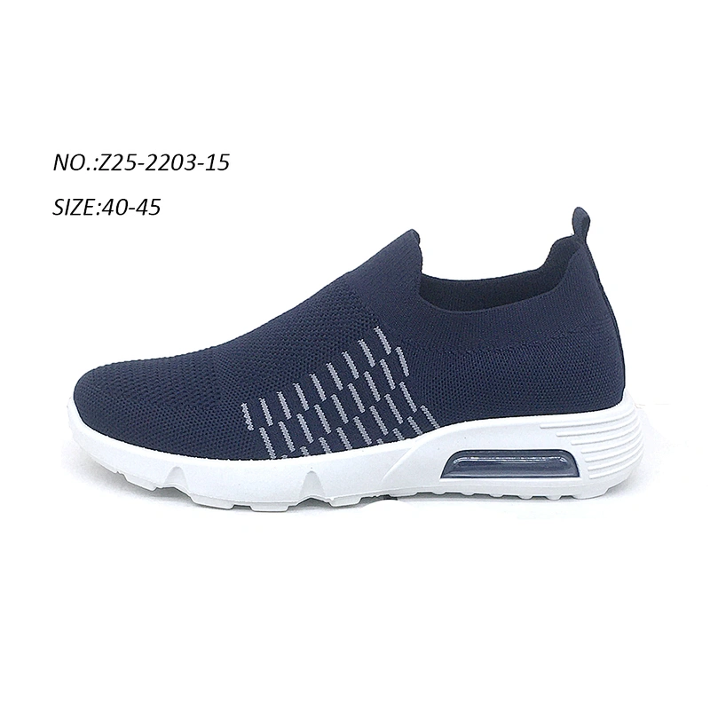 Breathable men's fly woven sports shoes non slip air cushion men's casual shoes