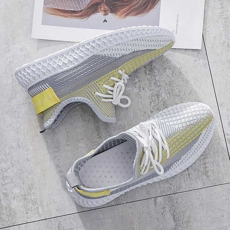 New Style Casual Footwear Shoes Women Sport knitted Shoes for Ladies
